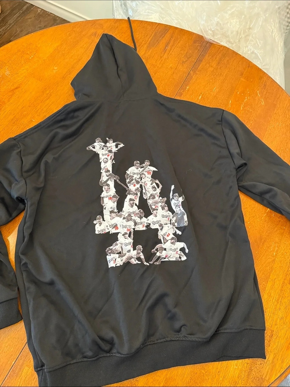 Men's Black 'Back2Back' Graphic Hoodie - Red & White Accents xxxl Los Angeles Do